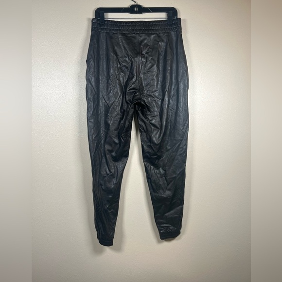 Spanx Leather Like Joggers Size Medium Black - Picture 4 of 10